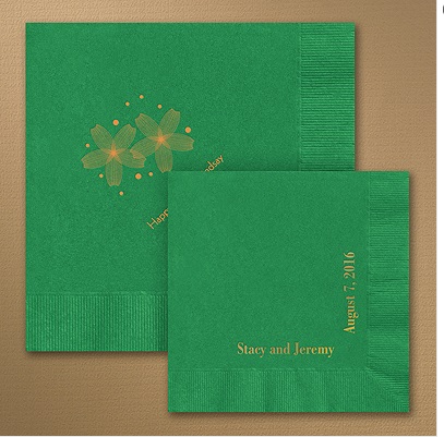 Green Wedding Napkins